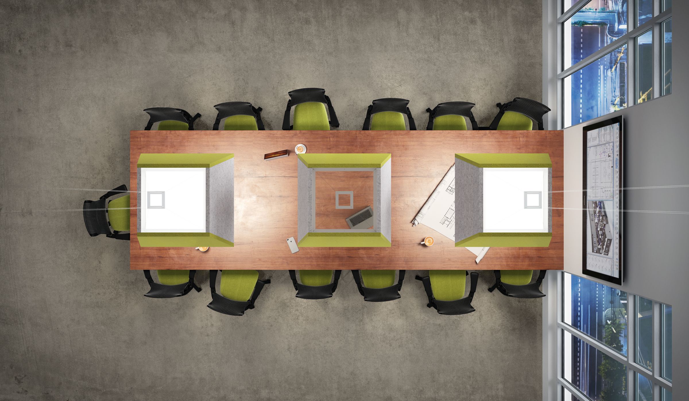 Shaper Sense Trapezoid Acoustic Lighting Luminaire | Cooper