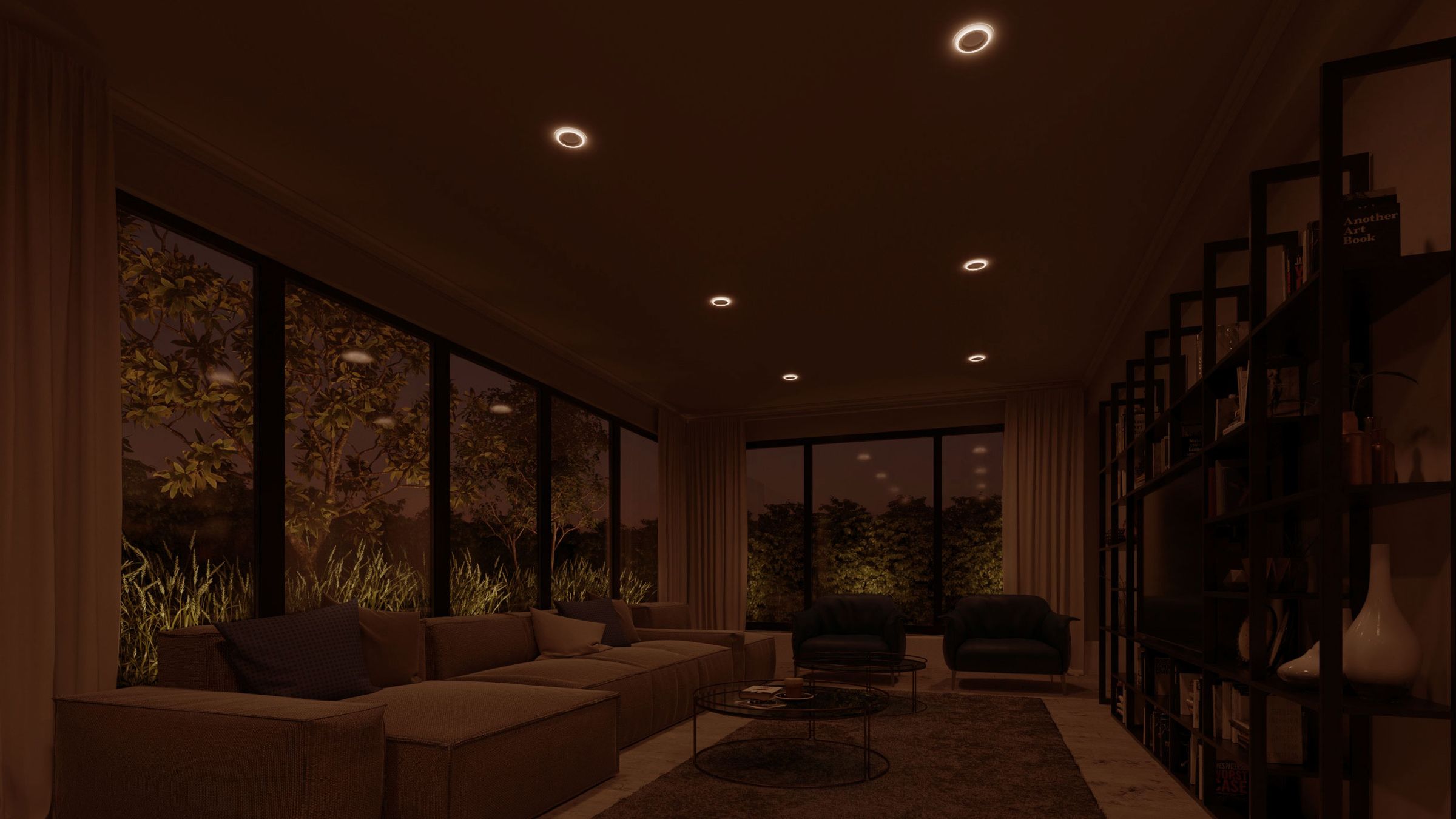 Night light outlet can lights