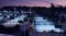 Tennis courts lit at night with Ephesus lighting