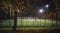 parks and recreation soccer field at night