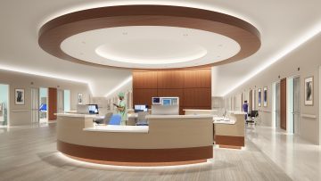 CoviO architectural cove luminaires provide functional cove lighting in applications like hospital corridors that replace traditional fixtures with a hidden light source without glare.