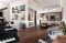 living and dining room in home