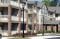 decorative post top lighting in apartment complex