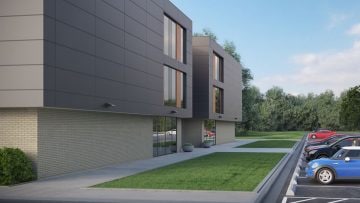 exterior office building lighting