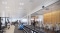 Gym with UV-C germ disinfectant lighting