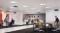 Office meeting space with UV-C germ disinfectant lighting
